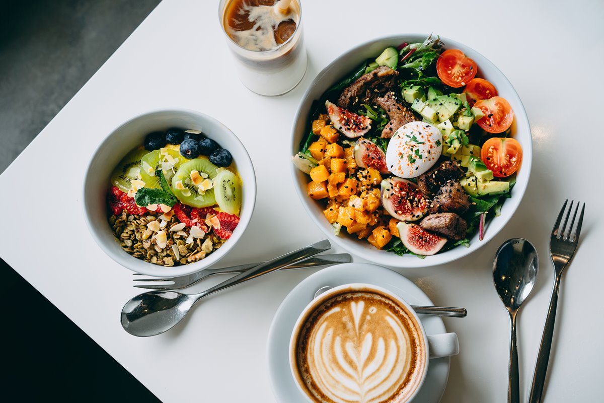 Café café da manhã e refeição