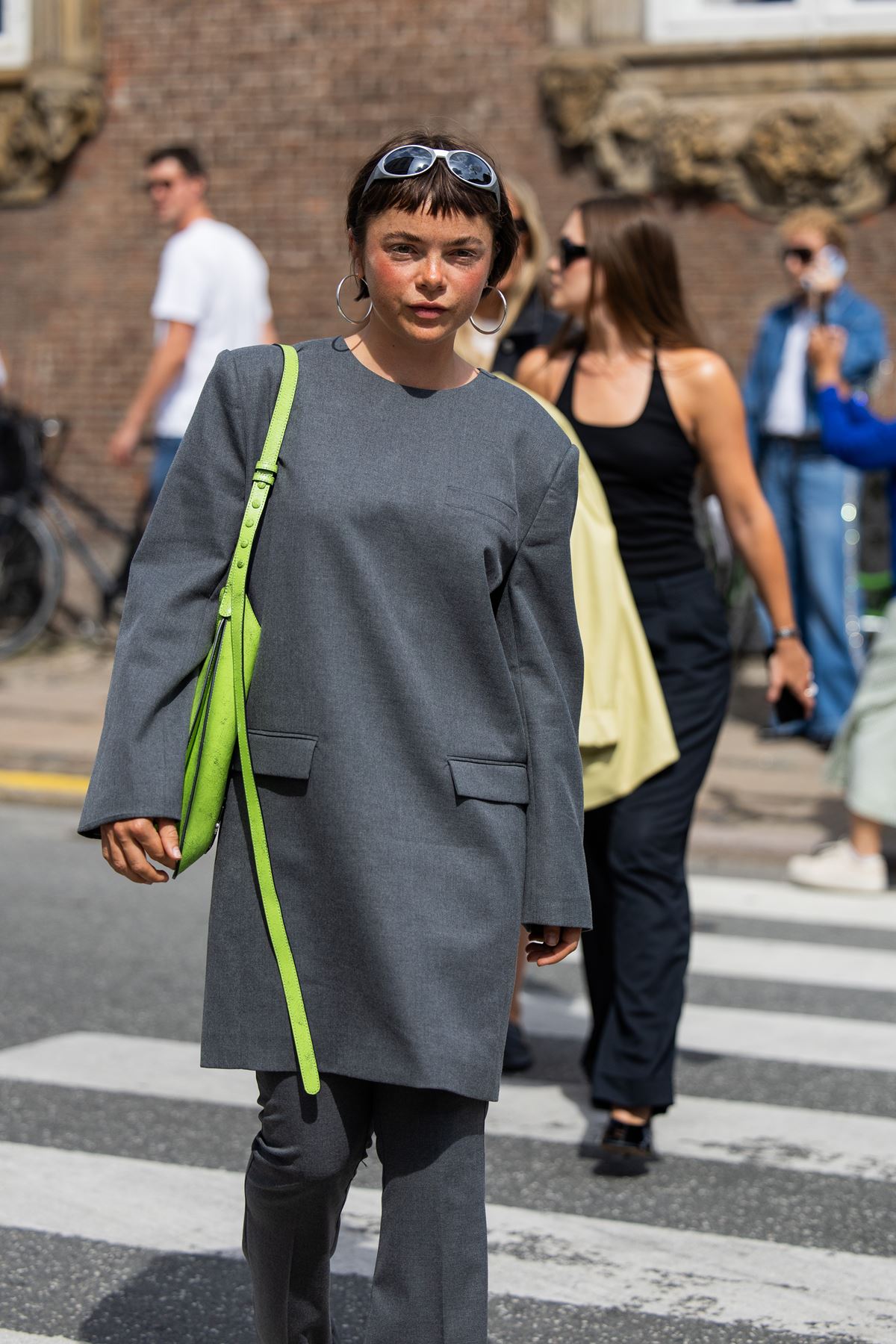 Street style em Copenhague tecido - Metrópoles