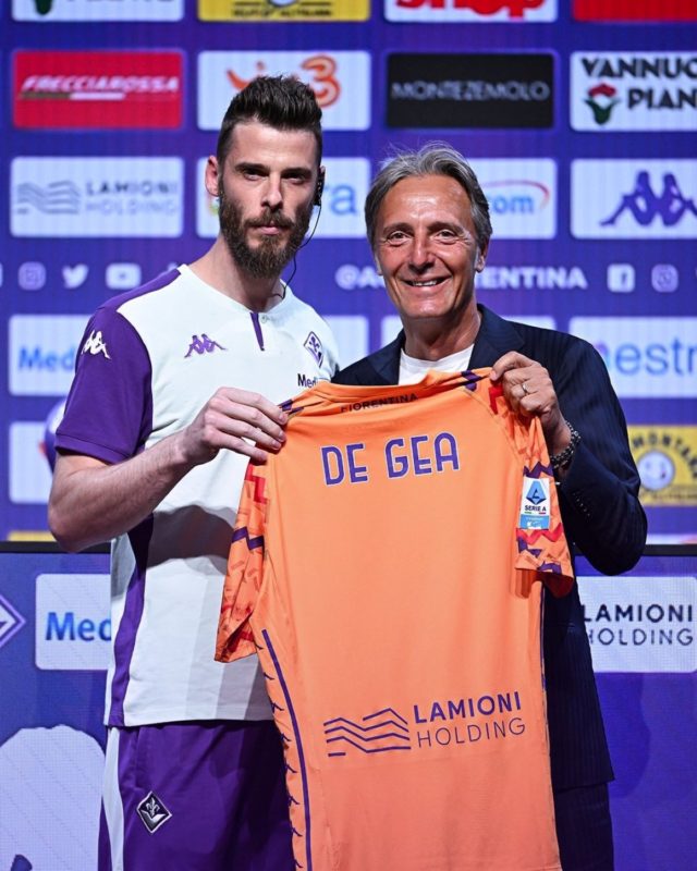 Foto colorida de De Gea na Fiorentina - Metrópoles