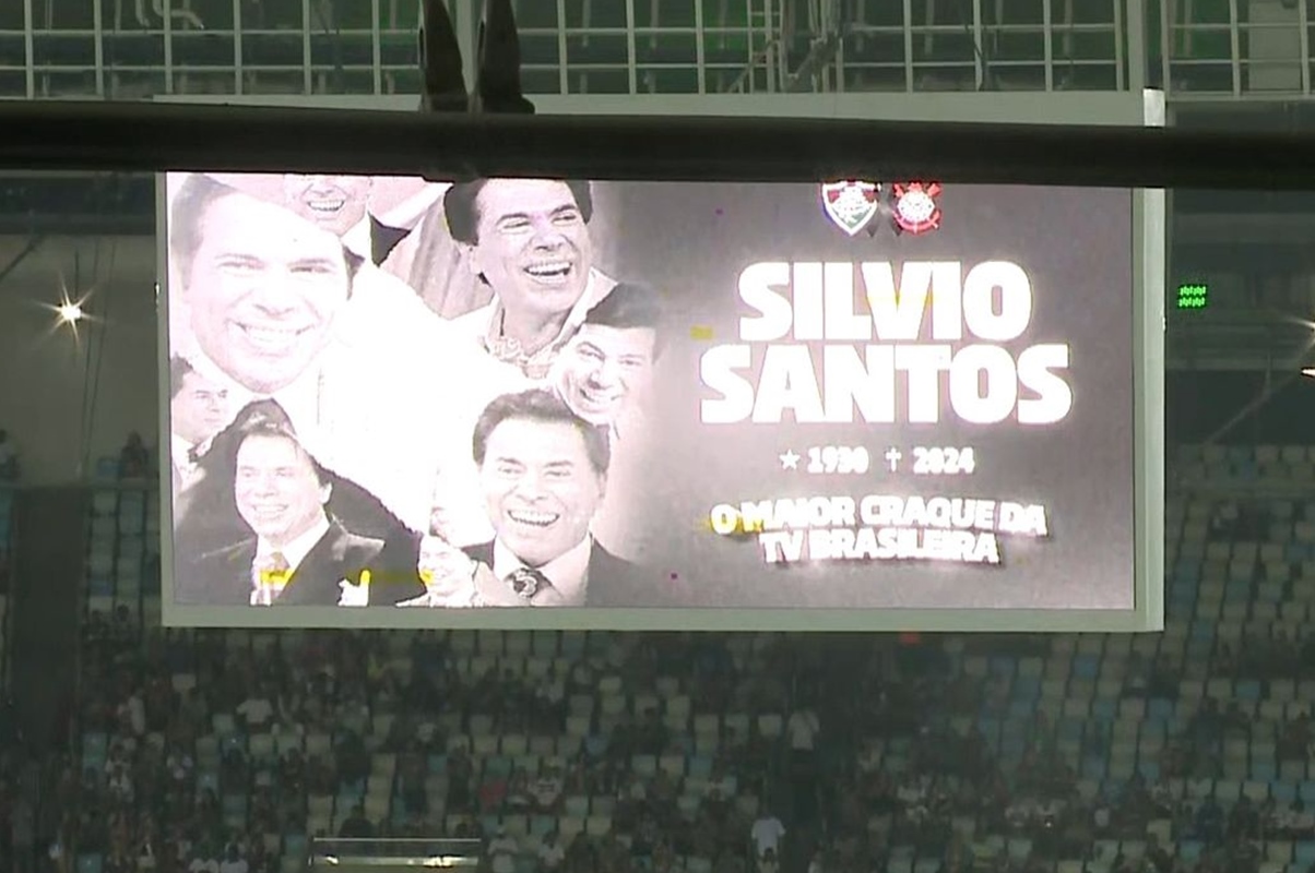 Vídeo Silvio Santos é homenageado antes de Fluminense x Corinthians