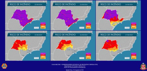 Risco de incêndio: calor e clima seco geram alerta no interior de SP - Metrópoles