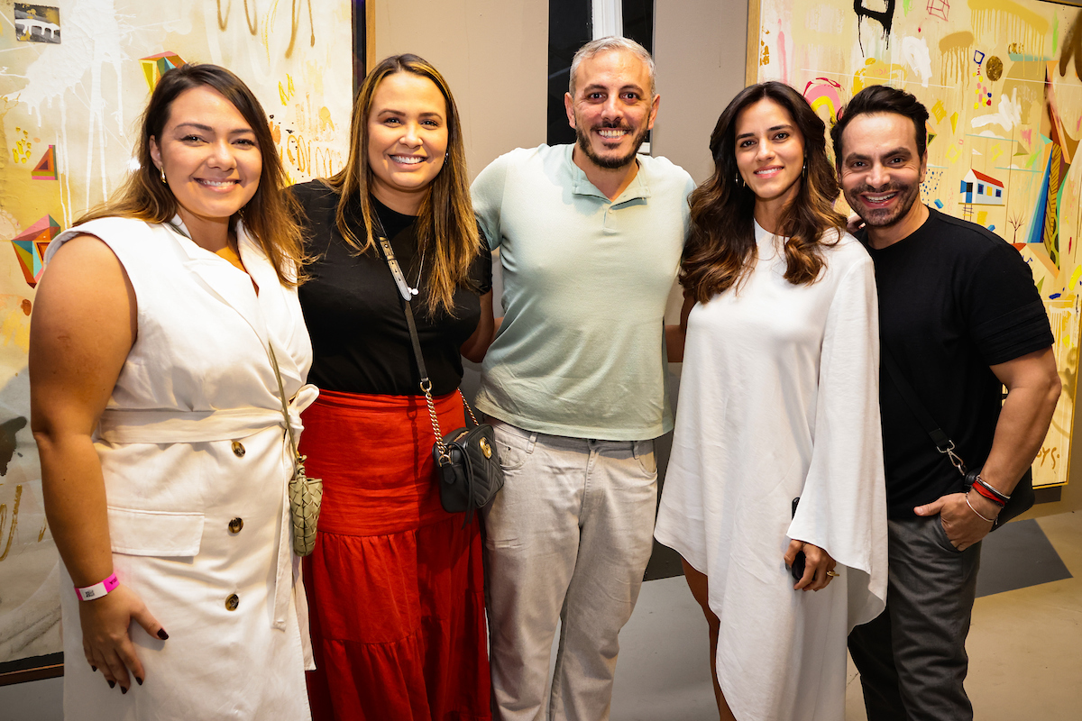 Ana Luiza Veloso, Adriana Samartini, Wander Nizam, Amanda Saback e Valter Lourenço