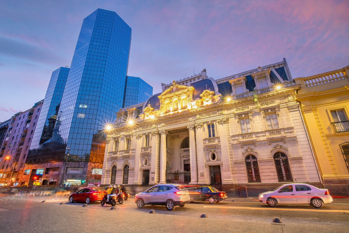 Plaza de las Armas em Santiago no Chile