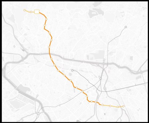 Expansão da Linha 6 do metrô prevê 2 estações à noroeste da Brasilândia e 4 ao sudeste da São Joaquim. Obras serão em torno de R$10.4 bi - Metrópoles