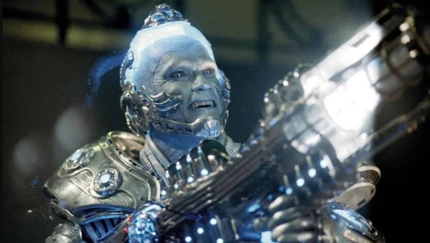 Arnold Schwarzenegger como senhor Frio em Batman & Robin