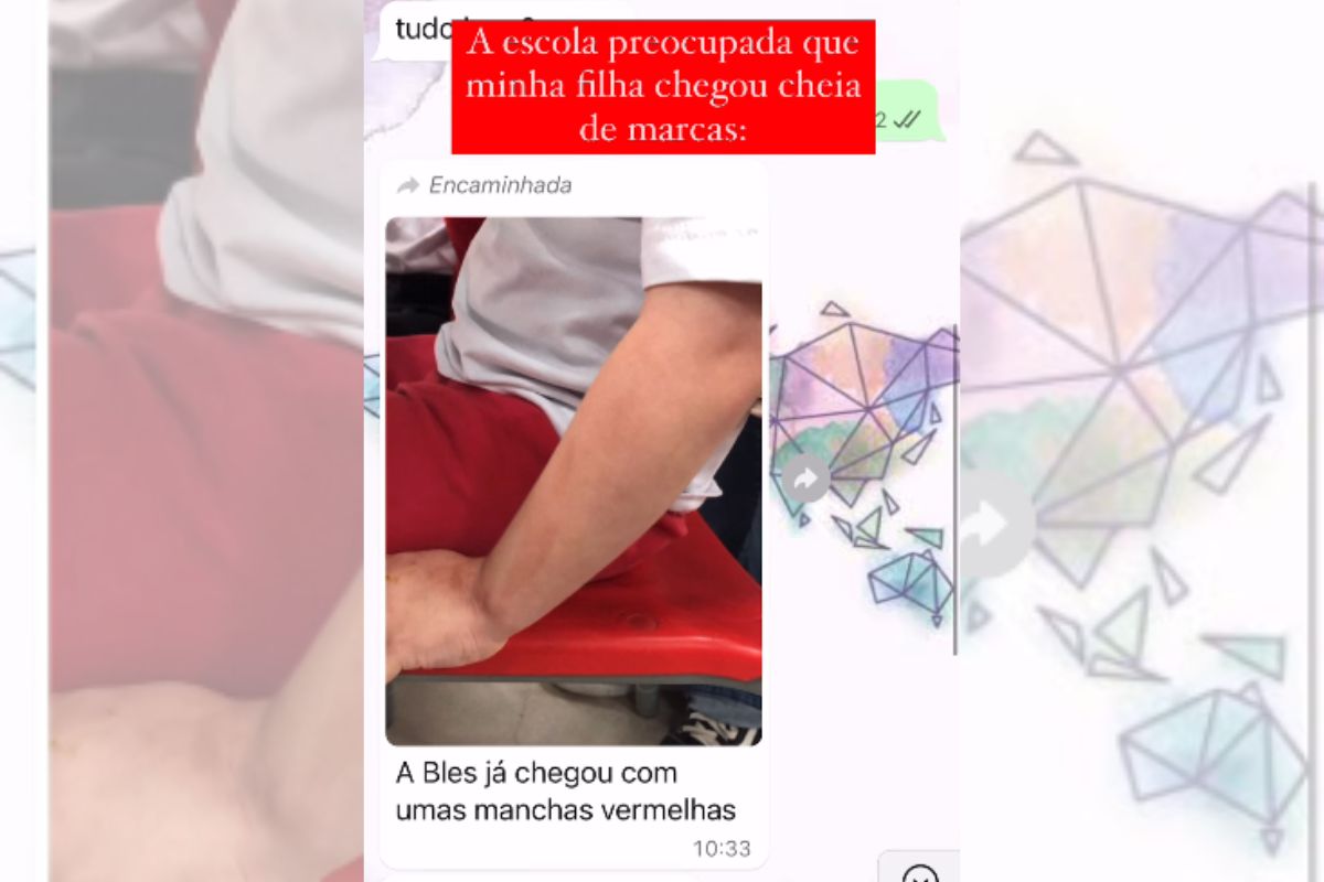 Foto colorida de um print do WhatsApp - Metrópoles