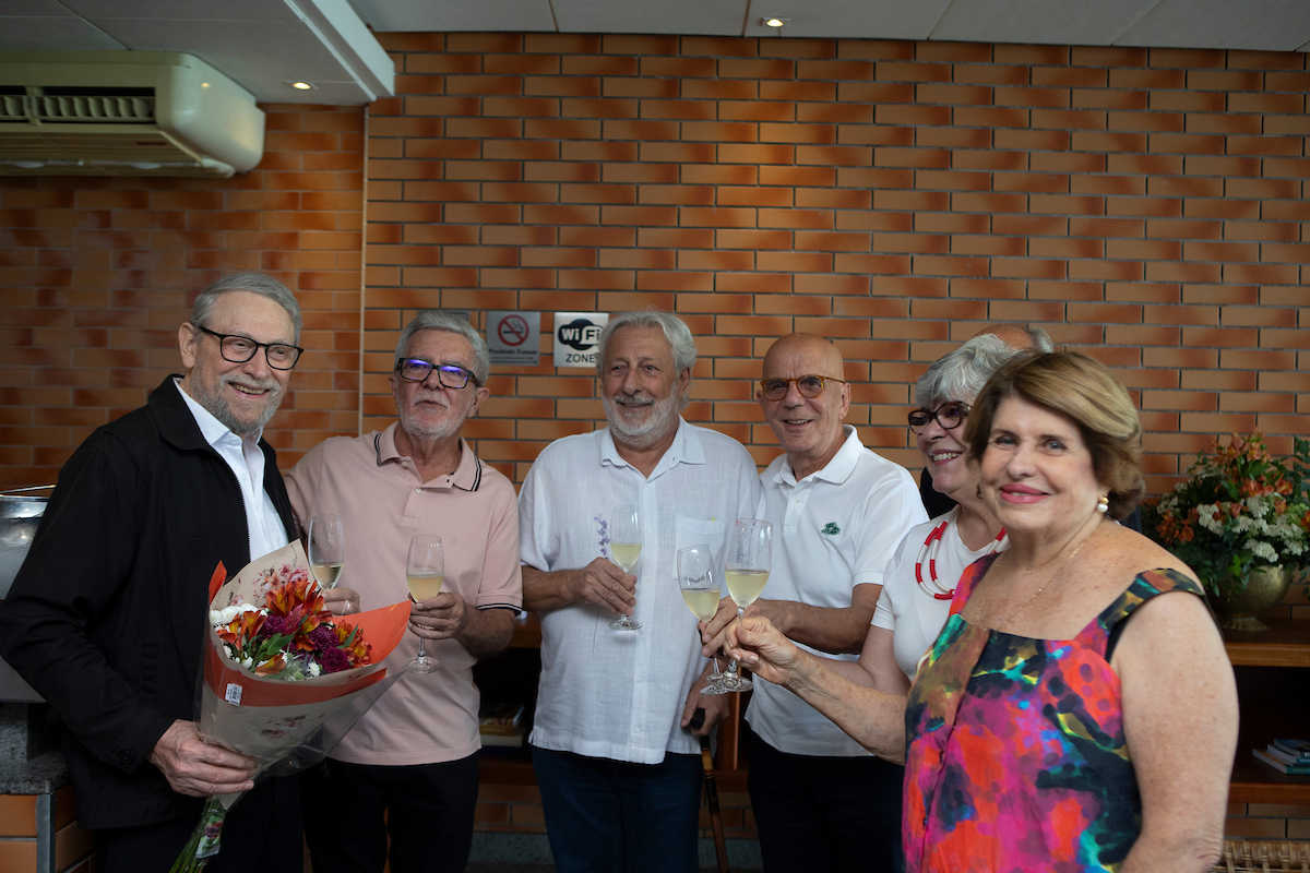 Francisco Ansiliero, Newton Garcia, Charles Marar, Caio Silva, Marcia Garcia e Neide Pimenta