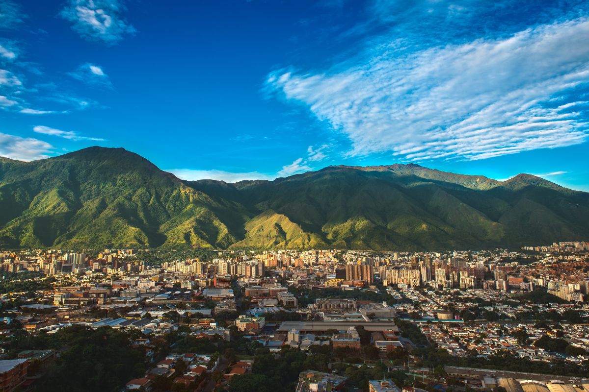 paisagem em Caracas na Venezuela