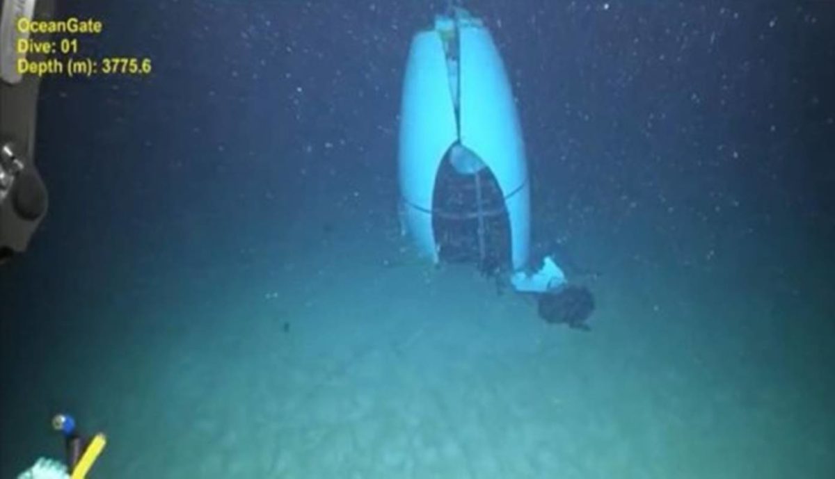 Imagem colorida mostra destroço do submarino Titan no fundo do oceano - Metrópoles