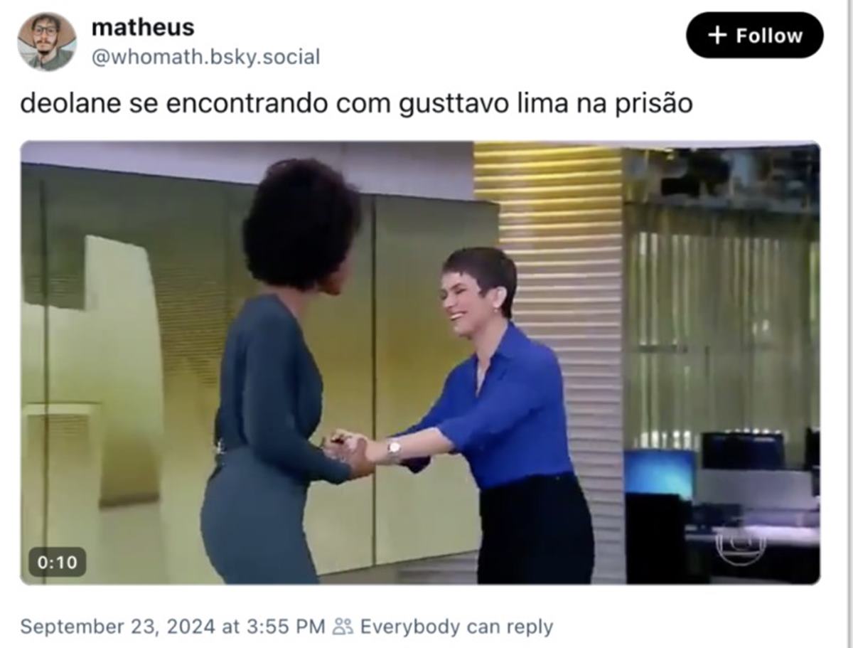 Foto colorida de meme de Gusttavo Lima - Metrópoles