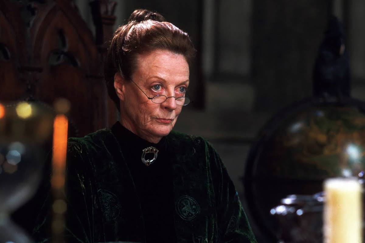 Maggie Smith como Minerva McGonagall em Harry Potter - Metrópoles