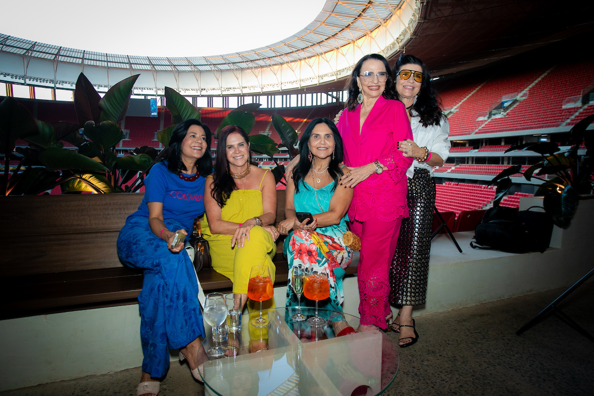 Lilian Lima, Tatiana Fiuza, Soraia Faraj, Moema Leão e Valéria Leão Bittar