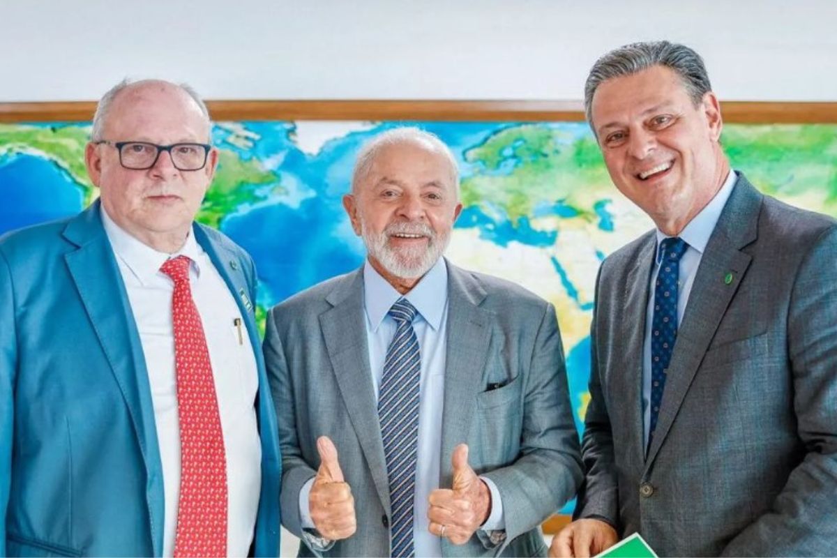 Teti, Lula e Carlos Fávaro