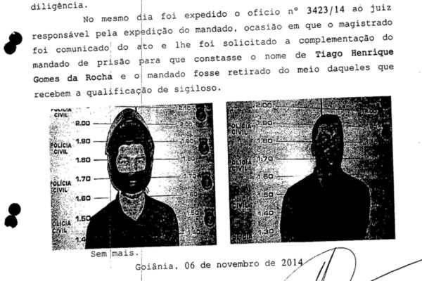 imagem colorida de trecho do relatório final sobre a prisão do serial killer de goiânia