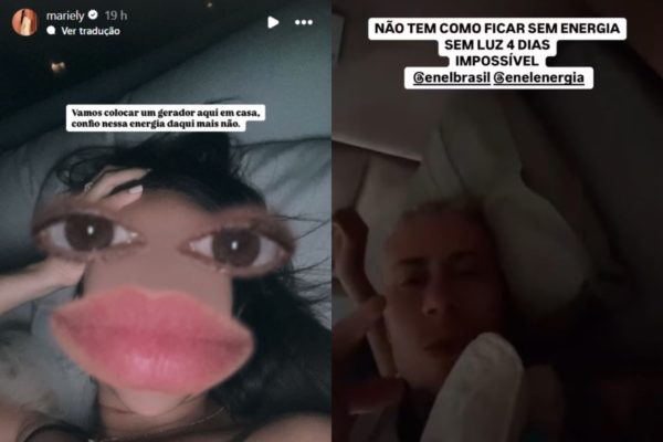 Mariely Santos e MC Daniel se irritaram com falta de energia em SP