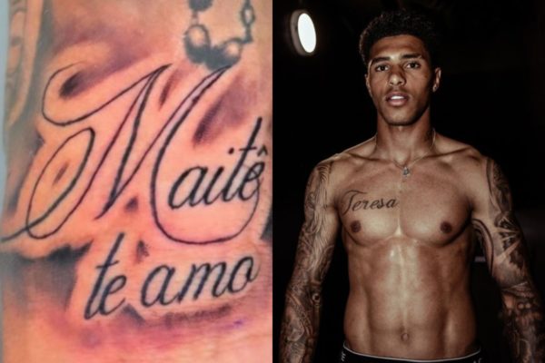 Vinicius Tobias homenageou a suposta filha com uma tatuagem