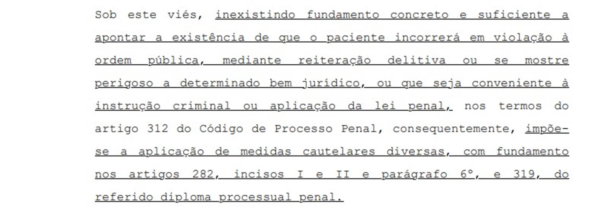 Imagem em preto e branco de uma decisão judicial - Metrópoles