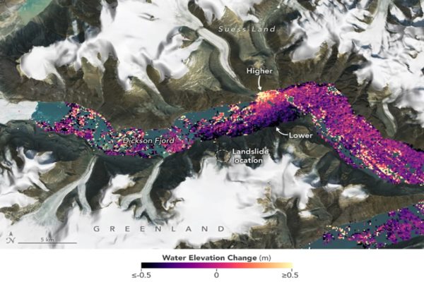 Satélita mostra tsunami que fez a terra vibrar