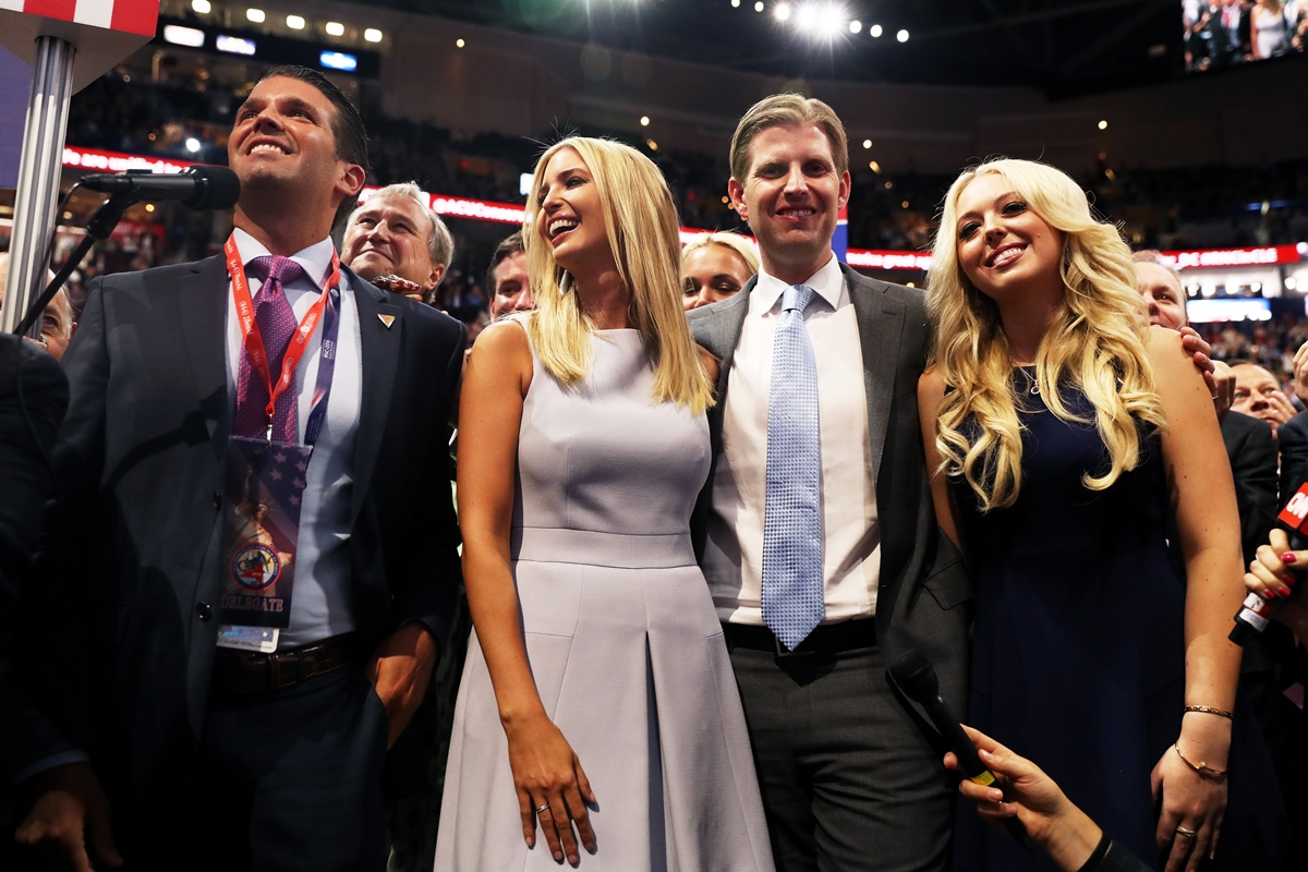  Donald Trump Jr., Ivanka Trump, Eric Trump e Tiffany 