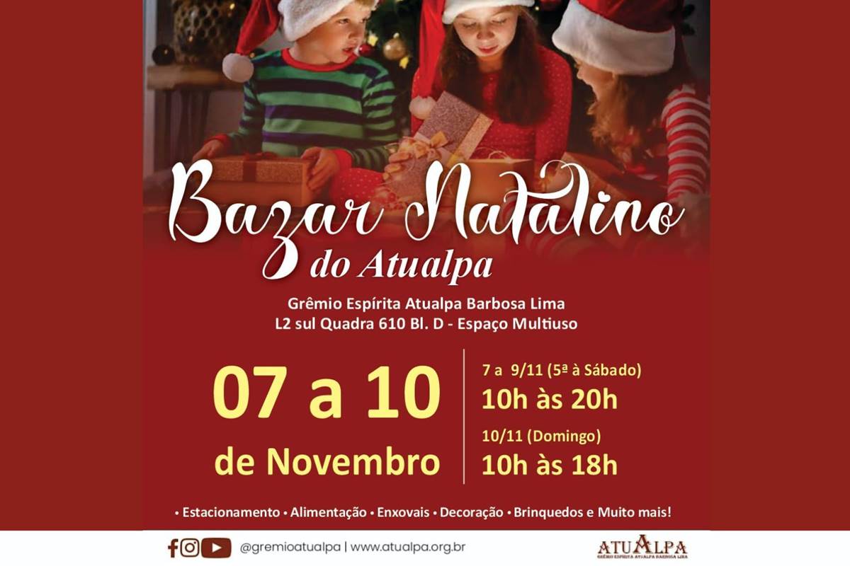 Grêmio Espírita Atualpa holds a traditional Christmas Bazaar. How to help