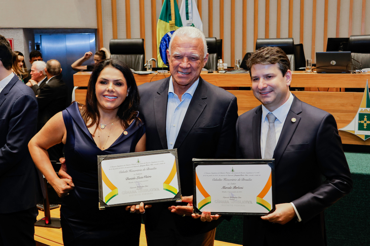 Título de Cidadão Honorário para Marcelo e Daniela Perboni - Metrópoles