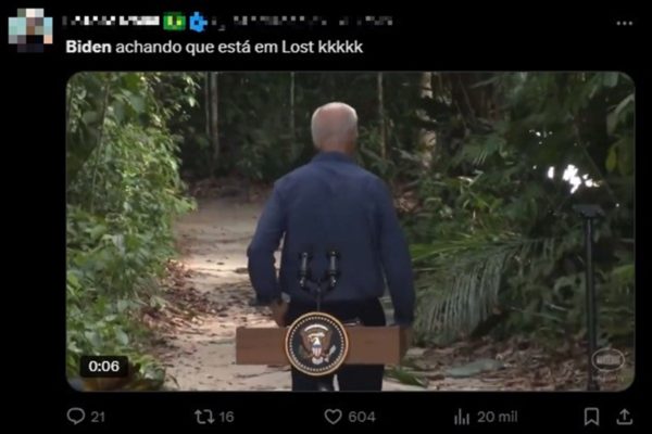 Imagem colorida de meme Joe Biden