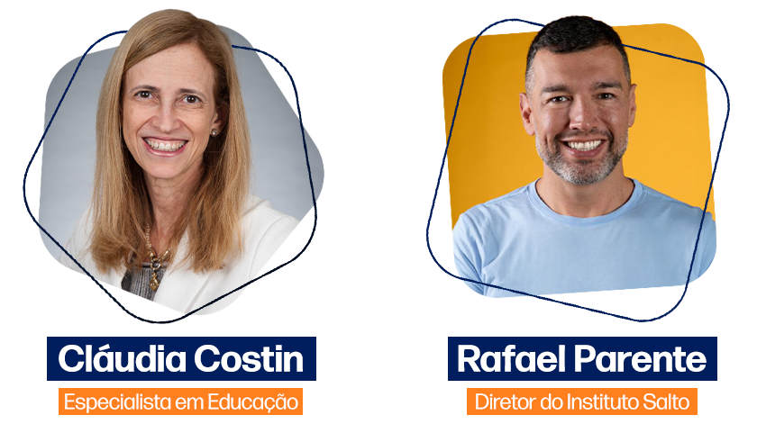 Claudia Costin e Rafael Parente