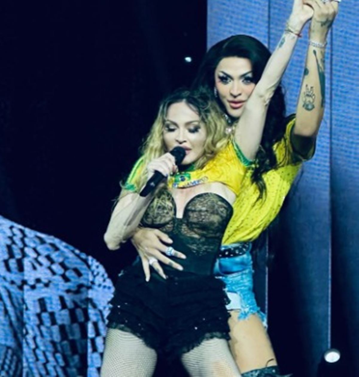 Madonna e Pabllo Vittar em show no Rio de Janeiro