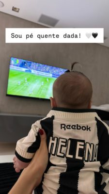 Imagem colorida de Helena, filha caçula de Neymar