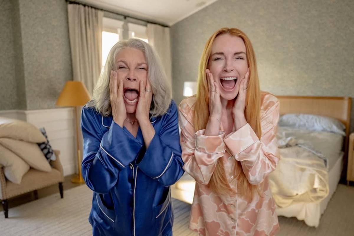 Jamie Lee Curtis e Lindsay Lohan em Freakier Friday 2