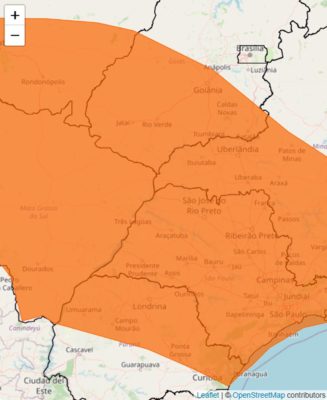 Inmet colocou o estado de São Paulo em alerta de perigo devido aos temporais. Chuvas começam a partir desta segunda-feira (2/12) - Metrópoles