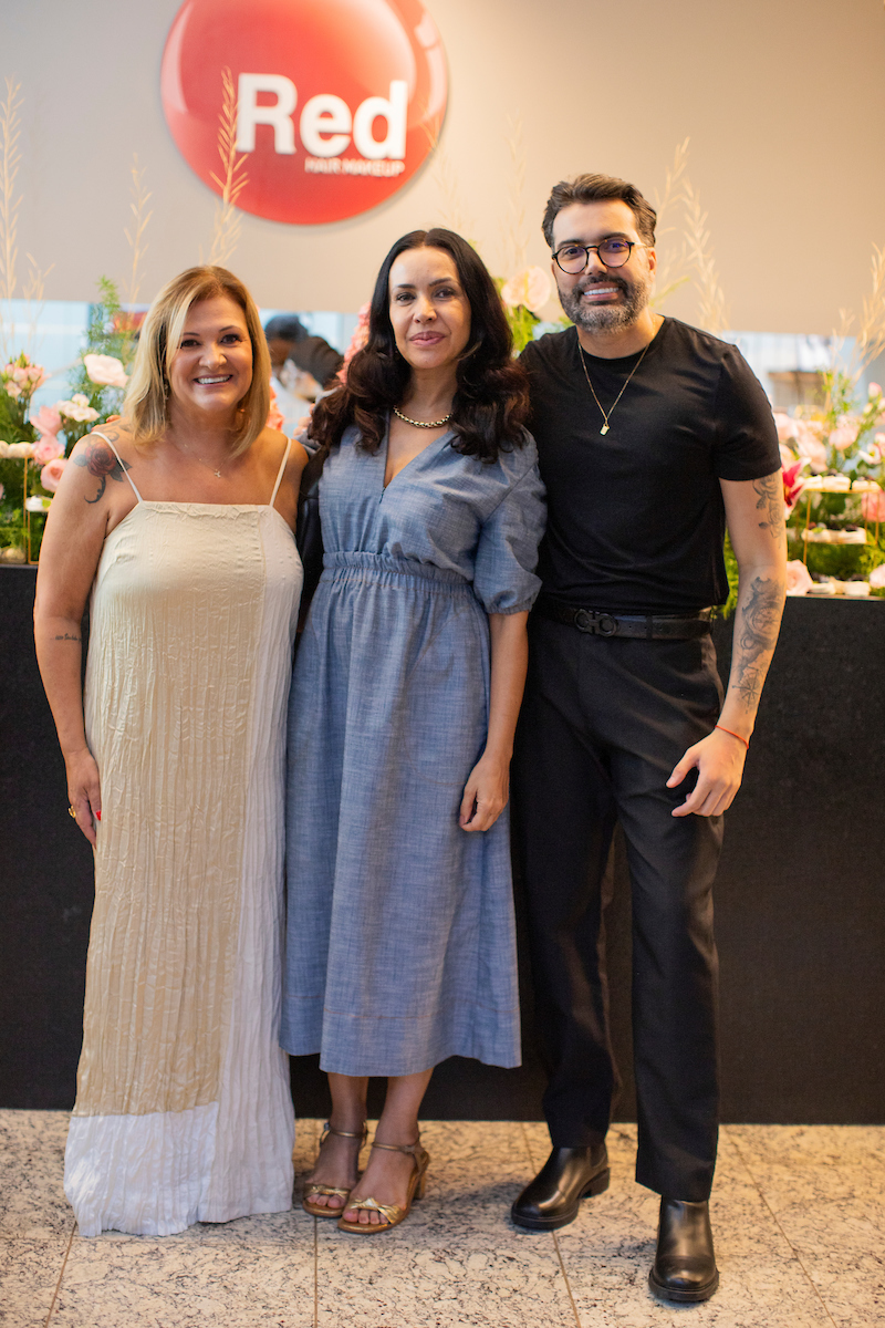 Karine Cavalcanti, Claudia Meireles e Lázaro Resende