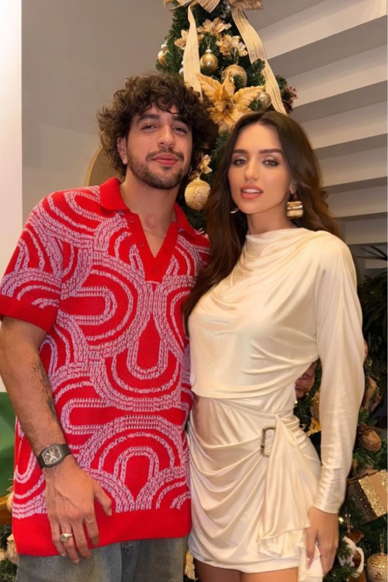 Rafa Kalimann e o cantor Nattan celebram primeiro Natal juntos