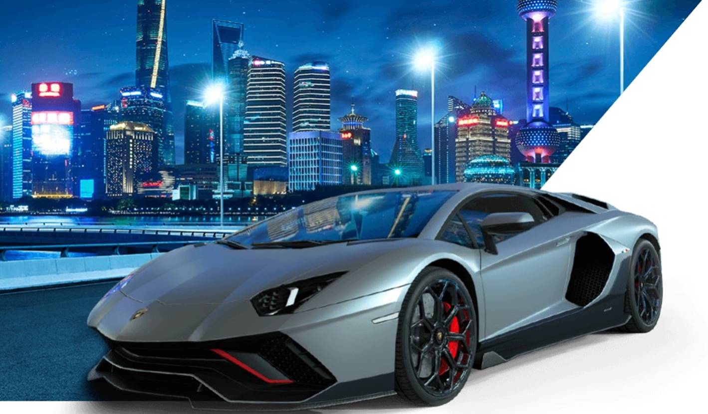 Imagem colorida de uma Lamborghini Avent LP U - Metrópoles