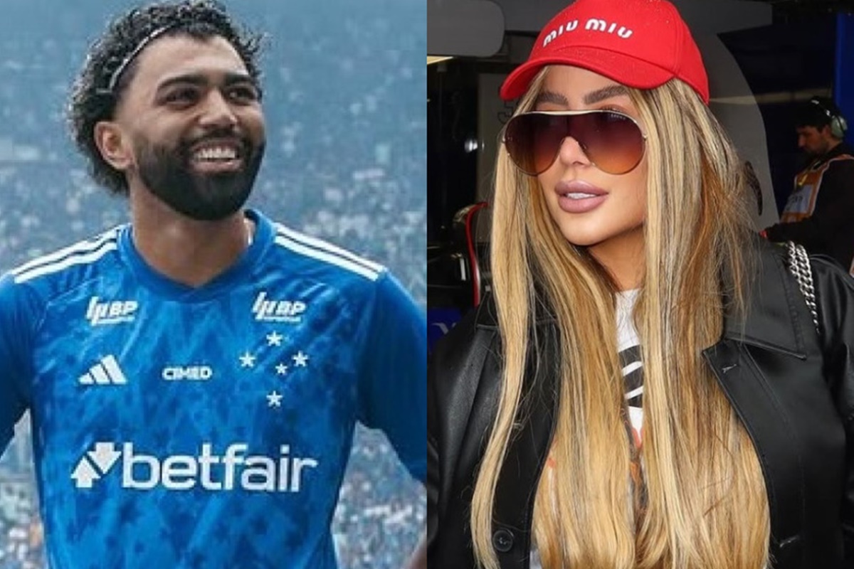 Gabigol homenageia Rafaella Santos e espanta boatos de crise