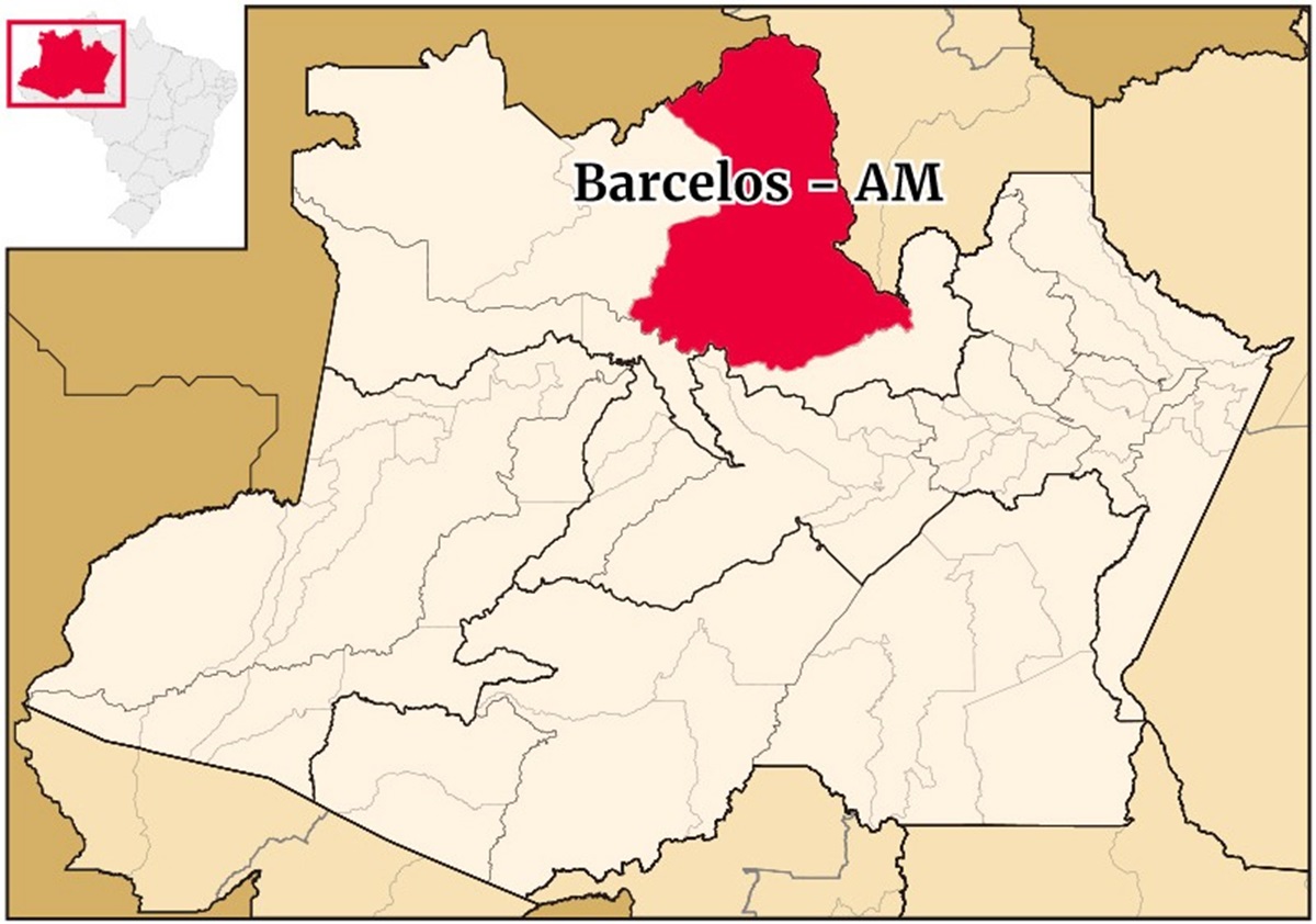 Mapa Barcelos Amazonas - Metrópoles