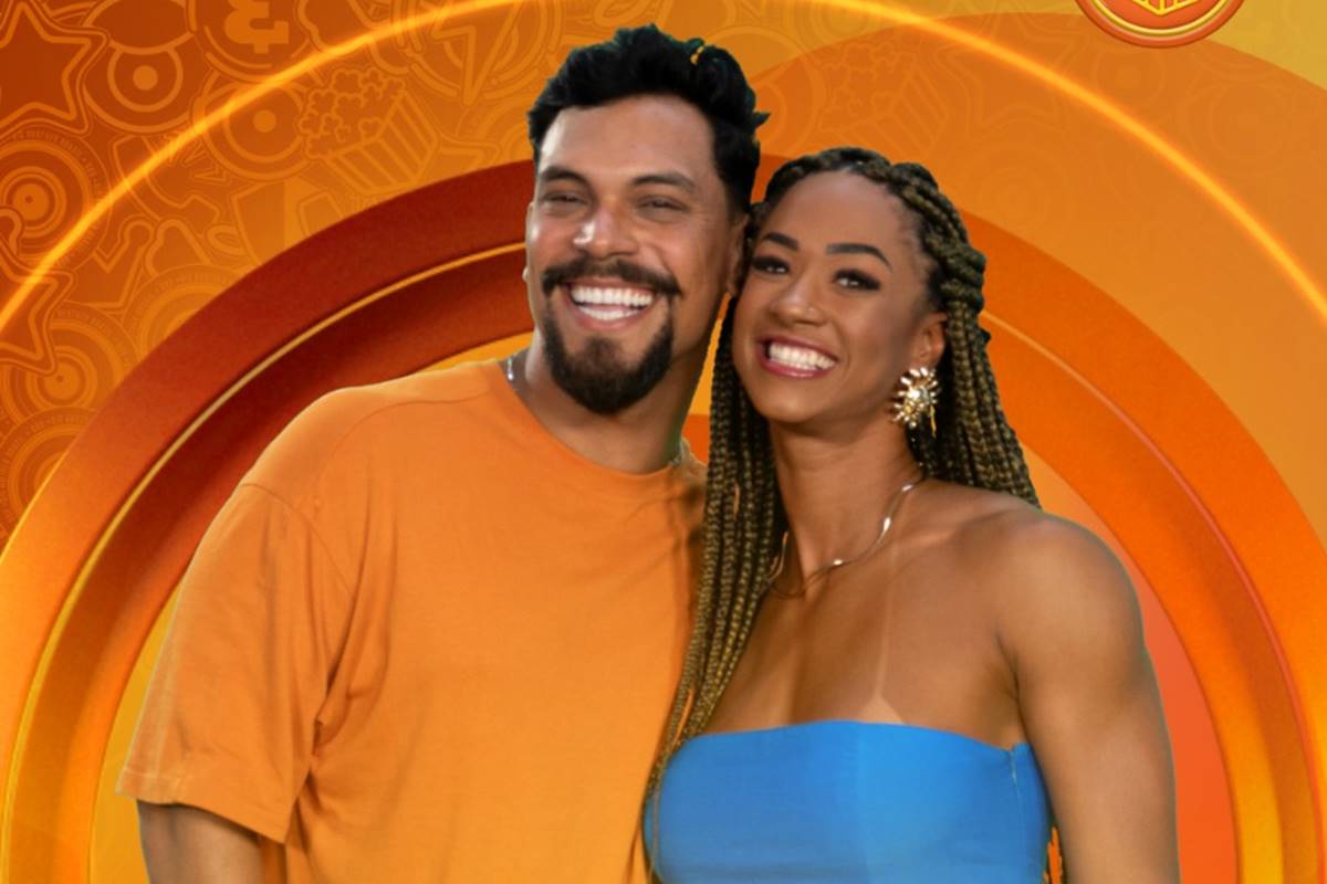 Imagem colorida de Aline e Vinicius, do BBB 25 - Metrópoles