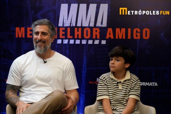 Marcos Mion e Guilherme Tavares em entrevista sobre o filme MMA - Metrópoles