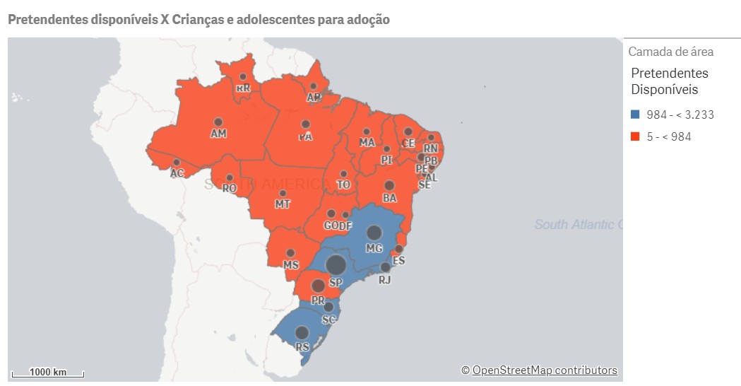 Dados do CNJ sobre adoção - Metrópoles