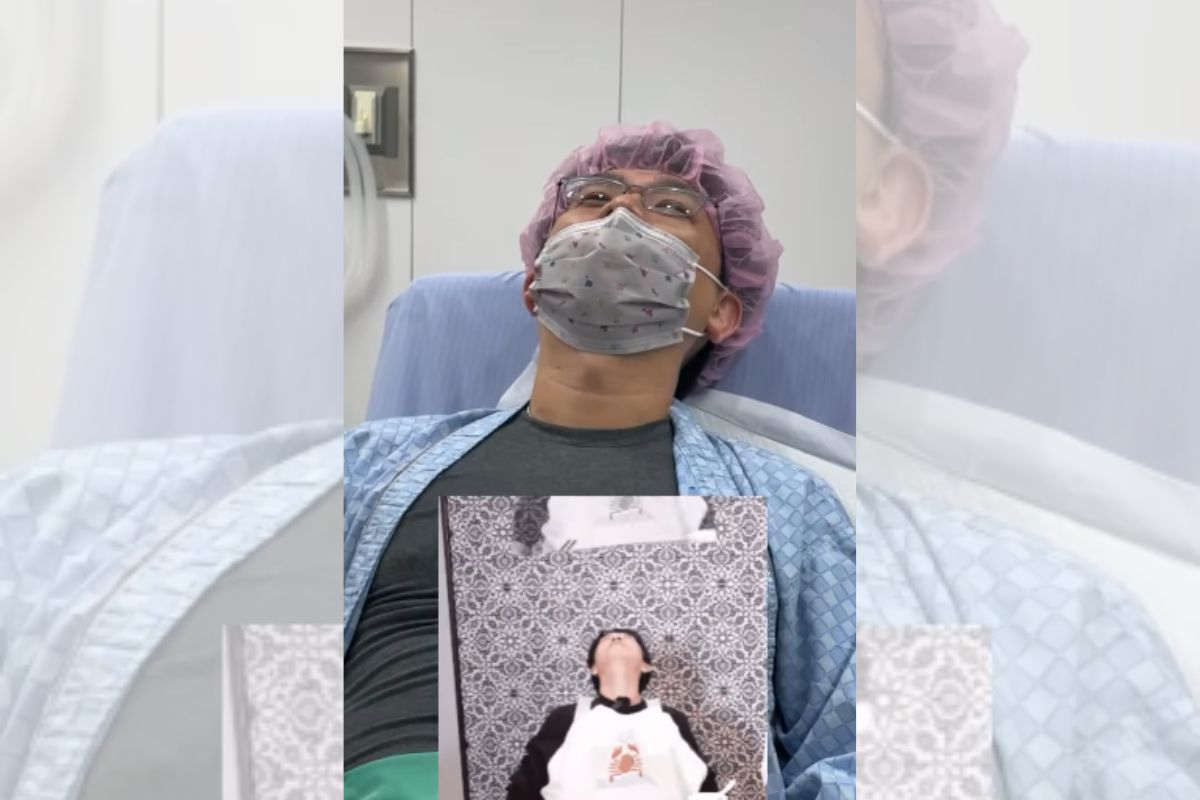 Foto colorida de uma homem em um hospital - Metrópoles