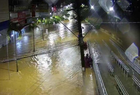 Municípios afetados pela chuva foram Guarujá, SP, Diadema, Mauá, São Caetano, Santo André, São Bernardo, Franco da Rocha e Francisco Morato - Metrópoles