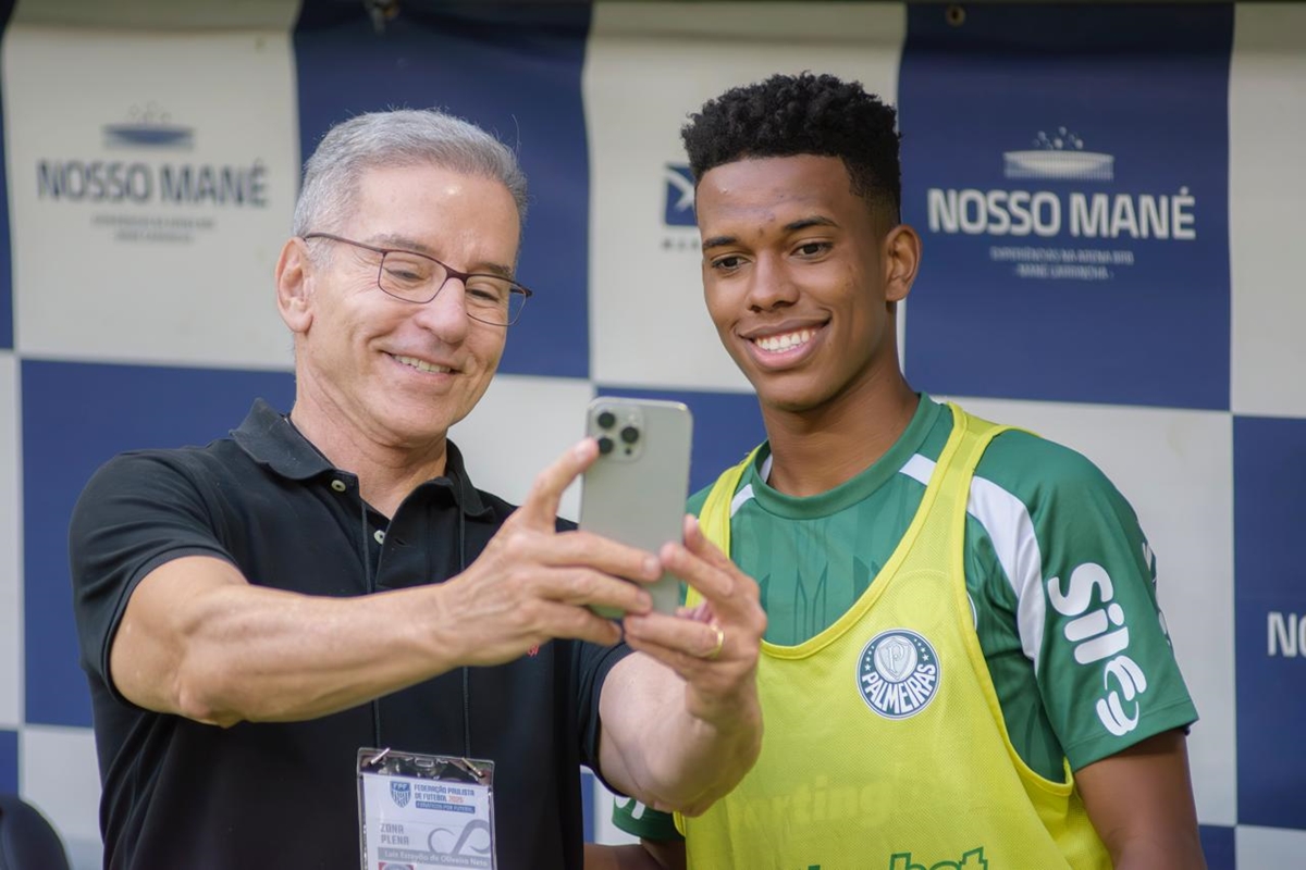 Luiz Estevão e Estevão, jogador do Palmeiras e da Seleção Brasileira