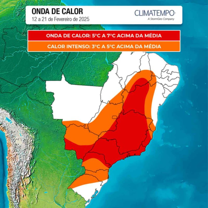 imagem colorida. Onda de calor