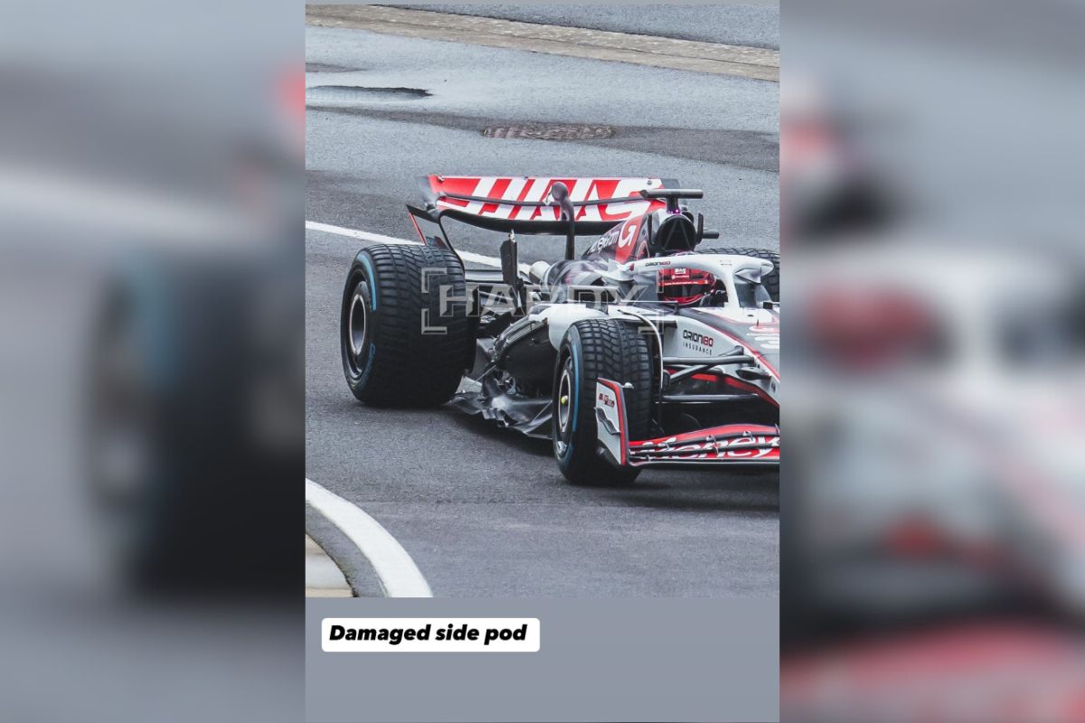 Imagem colorida de piloto Ocon na Haas - Metrópoles