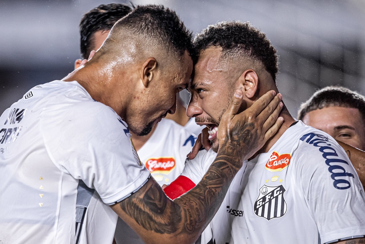 Imagem de Neymar comemorando