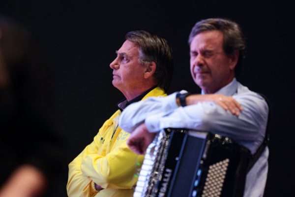Gilson Machado Neto, durante fala do ex-presidente Jair Bolsonaro durante encerramento do 1° Seminário Nacional de Comunicação do Partido Liberal PL Metrópoles 1
