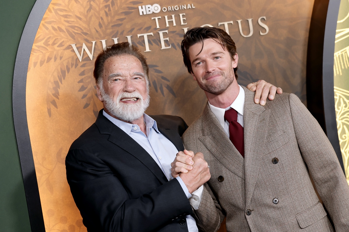 Patrick Schwarzenegger white lotus estilo - metrópoles