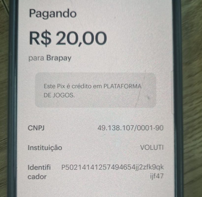 Voluti aparecia como instituição de pagamento de bet ilegal