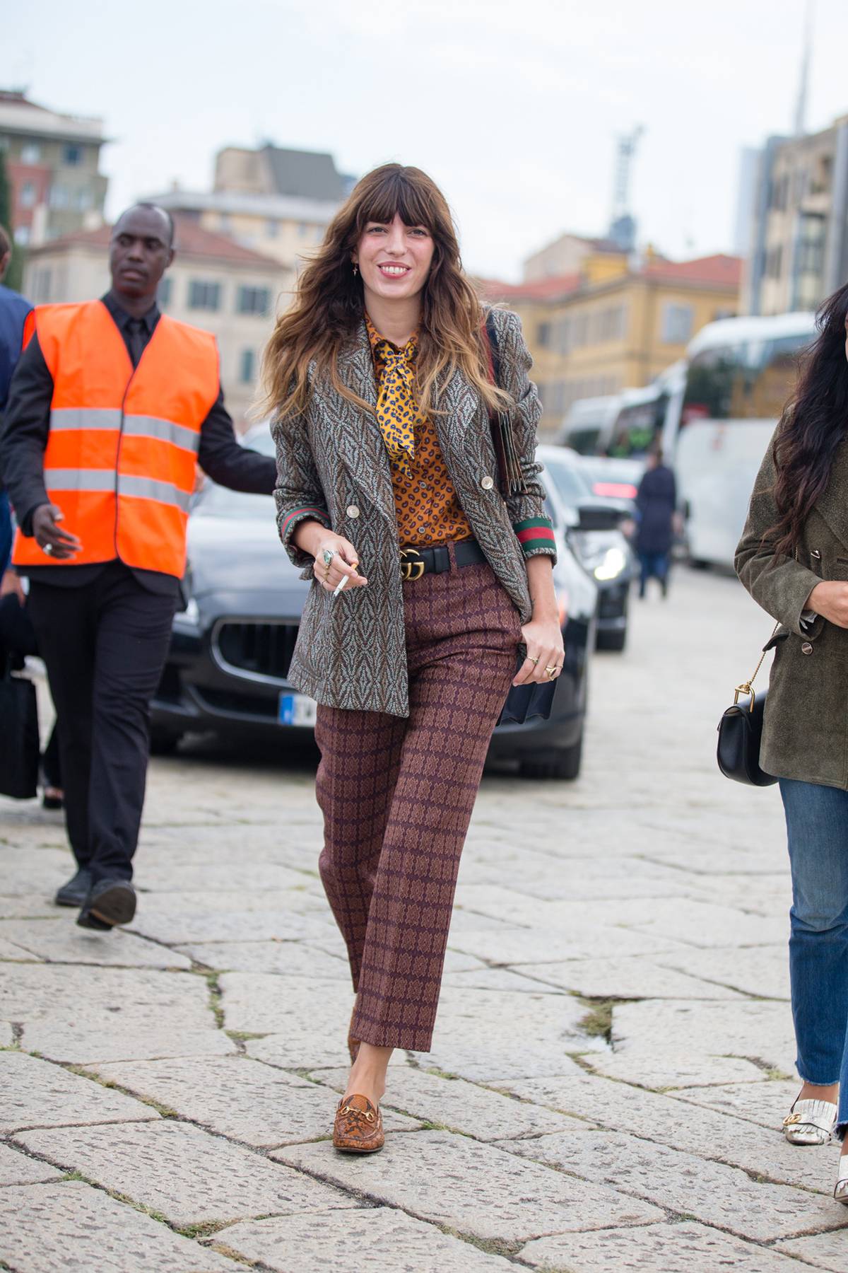 Look da atriz e cantora Lou Doillon, filha de Jane Birkin - Metrópoles