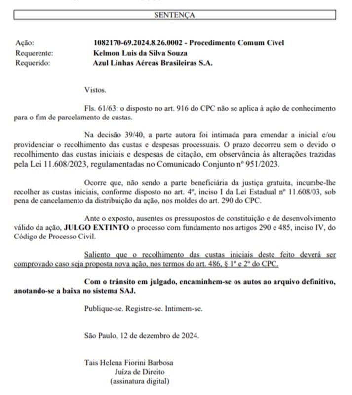 Juíza arquiva e encerra processo movido por Padre Kelmon contra a Azul Linhas Aéreas